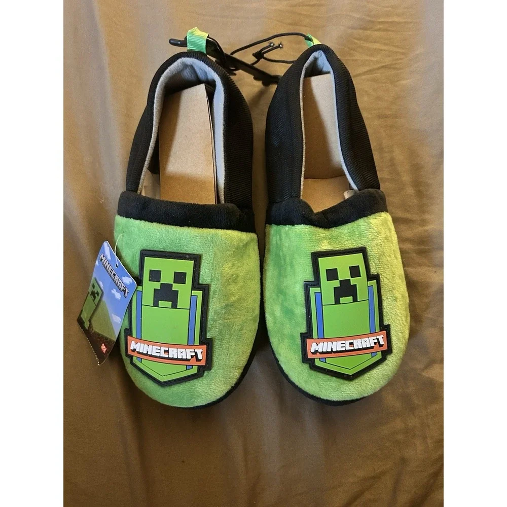 Minecraft Slippers Youth‎ 4/5 New